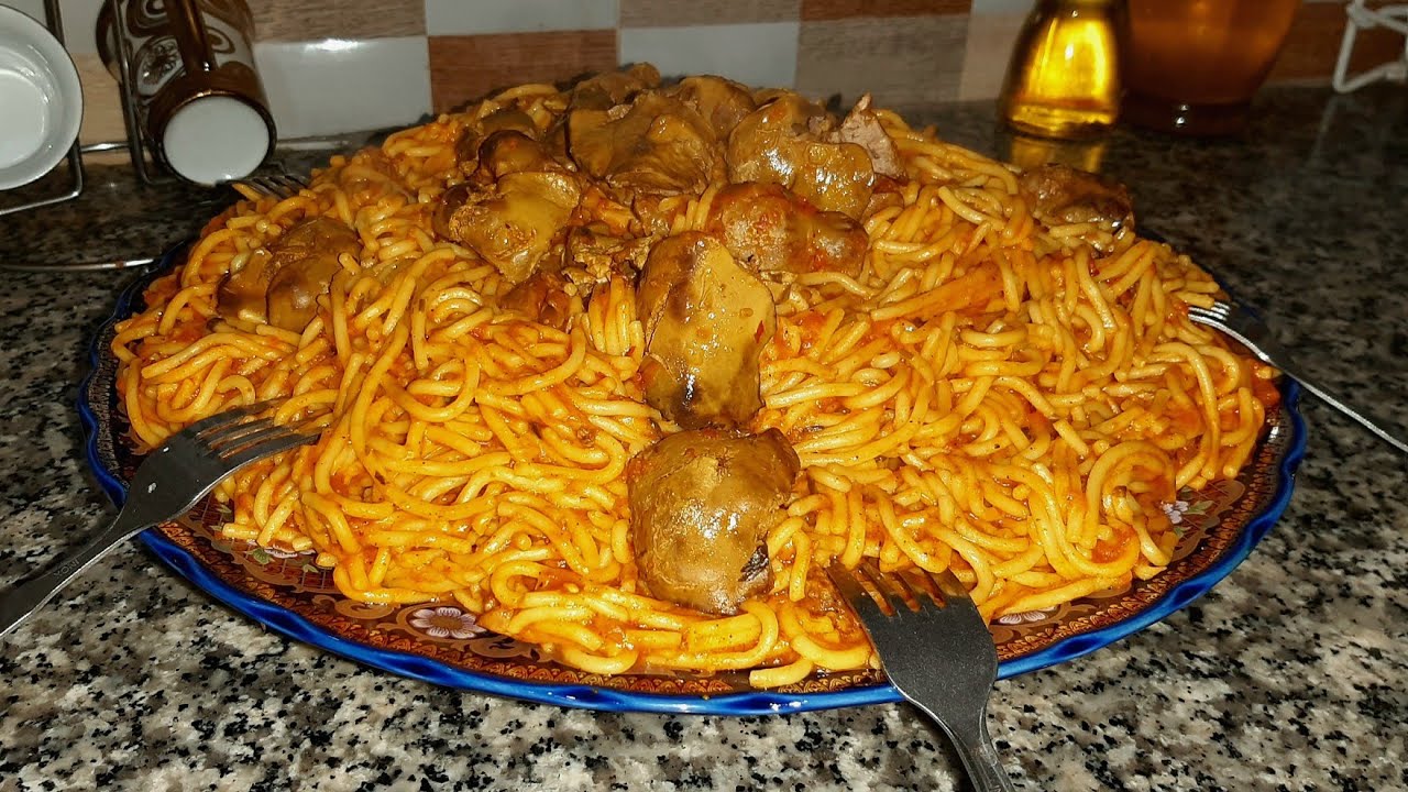 سبّاغيتي، بكبد الدجاج|سهل جدًّا في التحضير و شهيّ، جربوووه😋😋