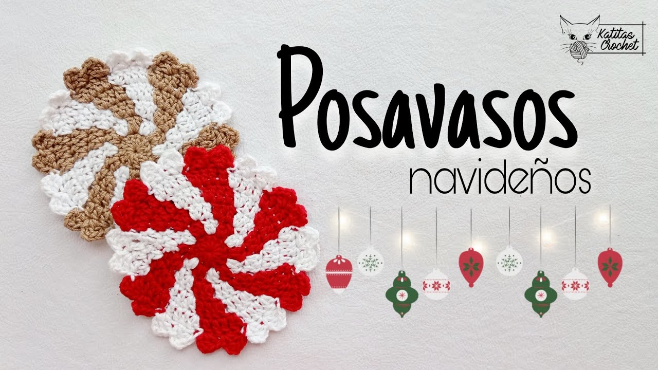 TE VA A ENCANTAR🎄✨|  POSAVASOS NAVIDEÑO TEJIDO A CROCHET | PASO A PASO