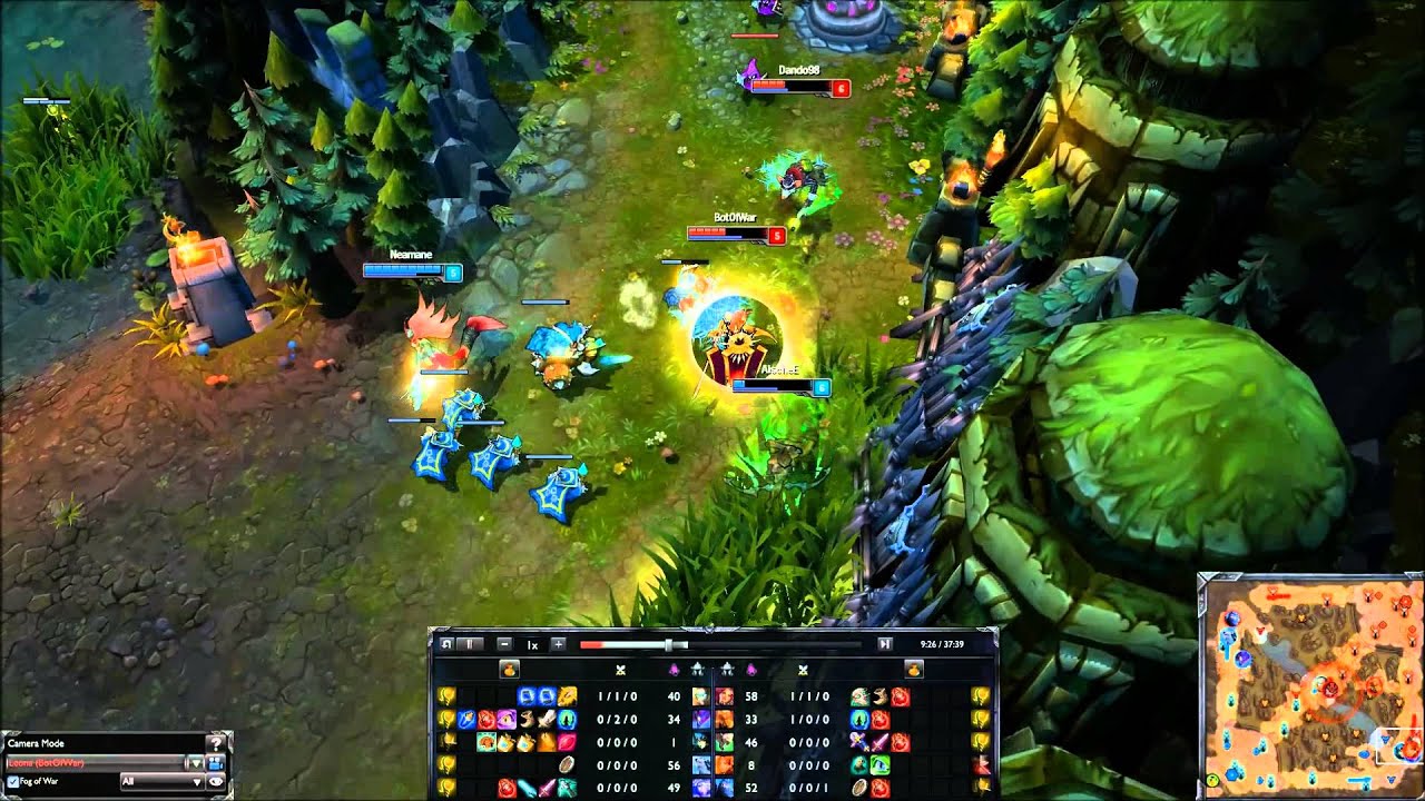 Leona dodging Ashe's Ulti like a Boss