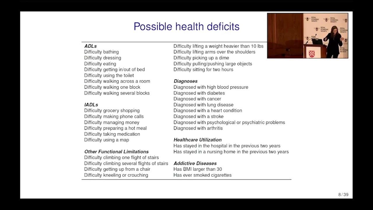 #RES2024 Sargan Lecture: Health Inequality and Health Types