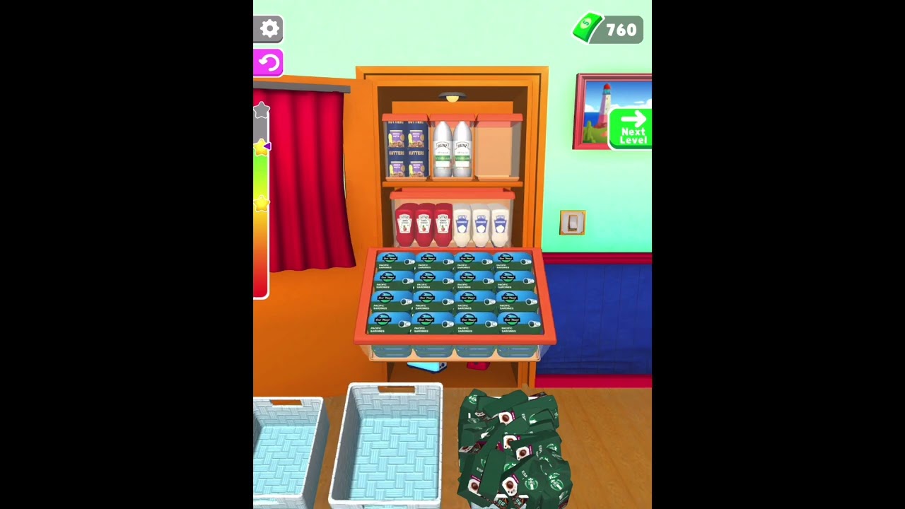 Fill The Fridge 2023 WalkThrough Level 21 22 23 24 25 ASMR #playwithme