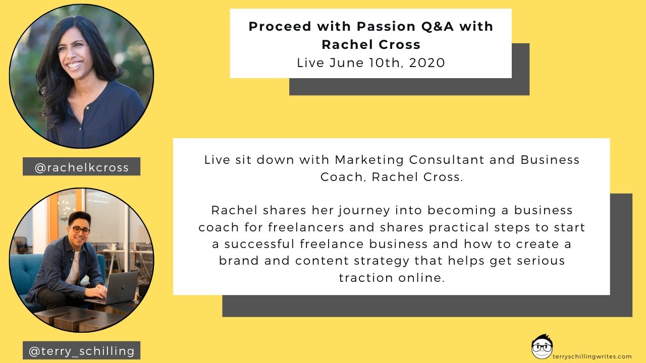LIVE Proceed with Passion Q&A with Terry Schilling & Rachel Cross