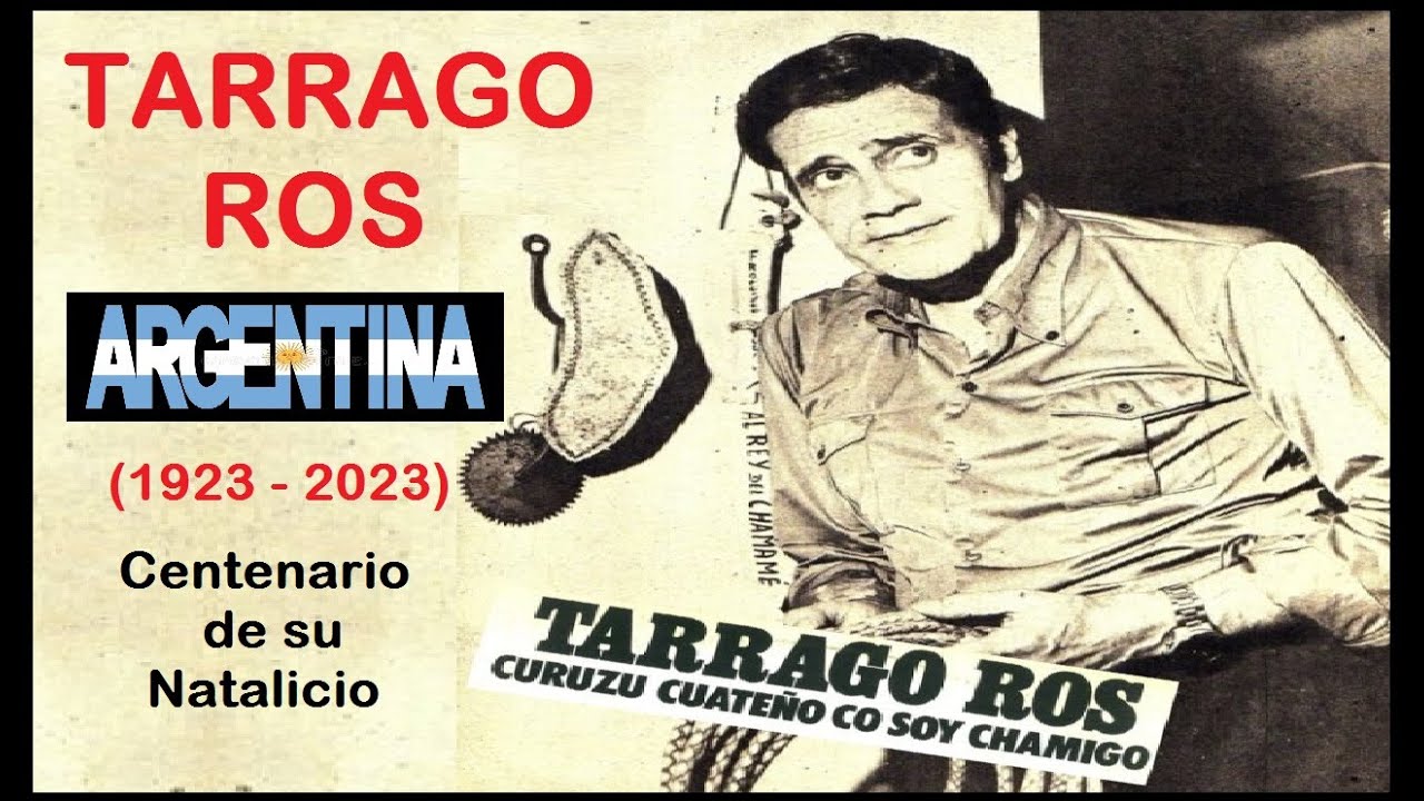 🇦🇷🇦🇷 1923 - TARRAGO ROS - 2023 🇦🇷🇦🇷 "POR LAS RUTAS DEL CHAMAME" 🇦🇷🇦🇷 DISCO Nº 5 ODEON (Año 1963) 🇦🇷