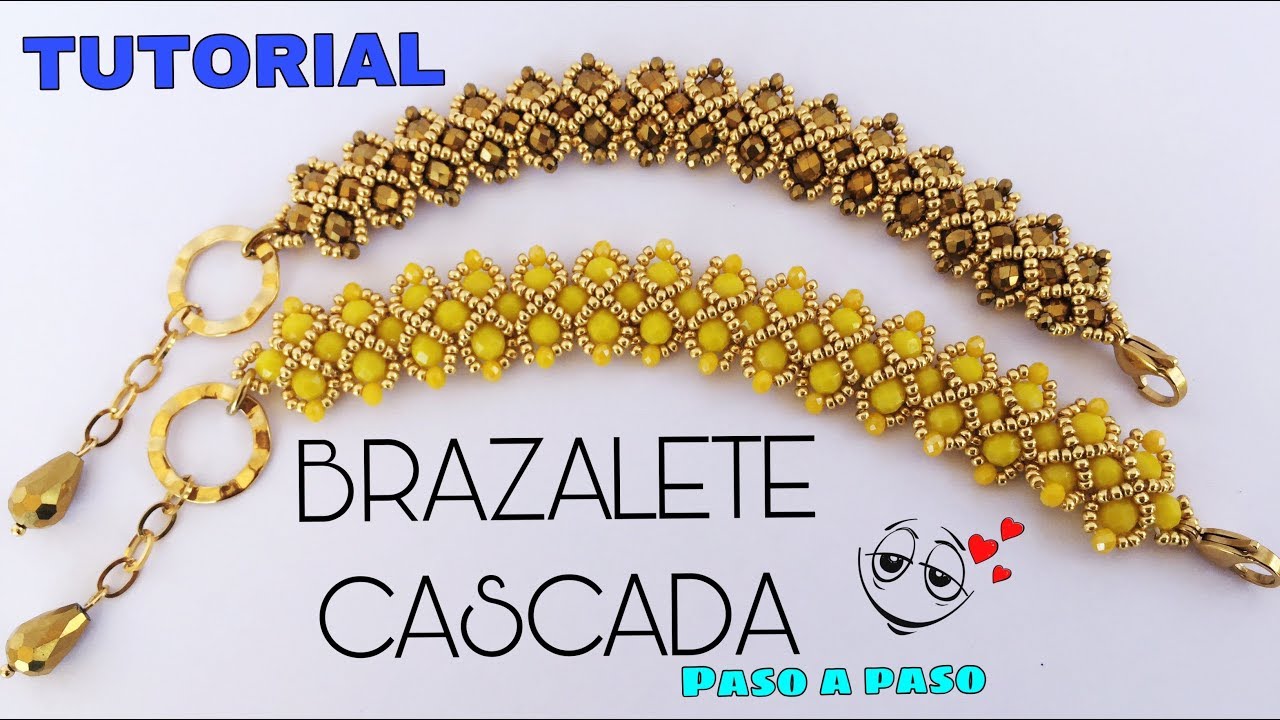 TUTORIAL DE BRAZALETE CASCADA 2DA PARTE, DIY BRAZALETE, ACCESORIES DESIGN, BRAZALETE HECHO A MANO