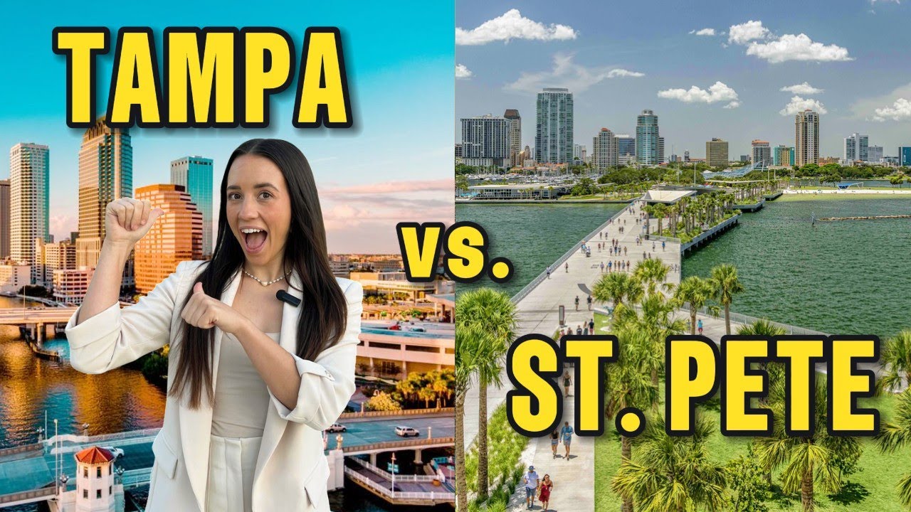 Tampa vs St Petersburg Florida 2024 | Where should I move?