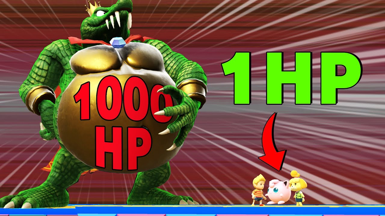 Испытание 1 против 1000 HP Smash