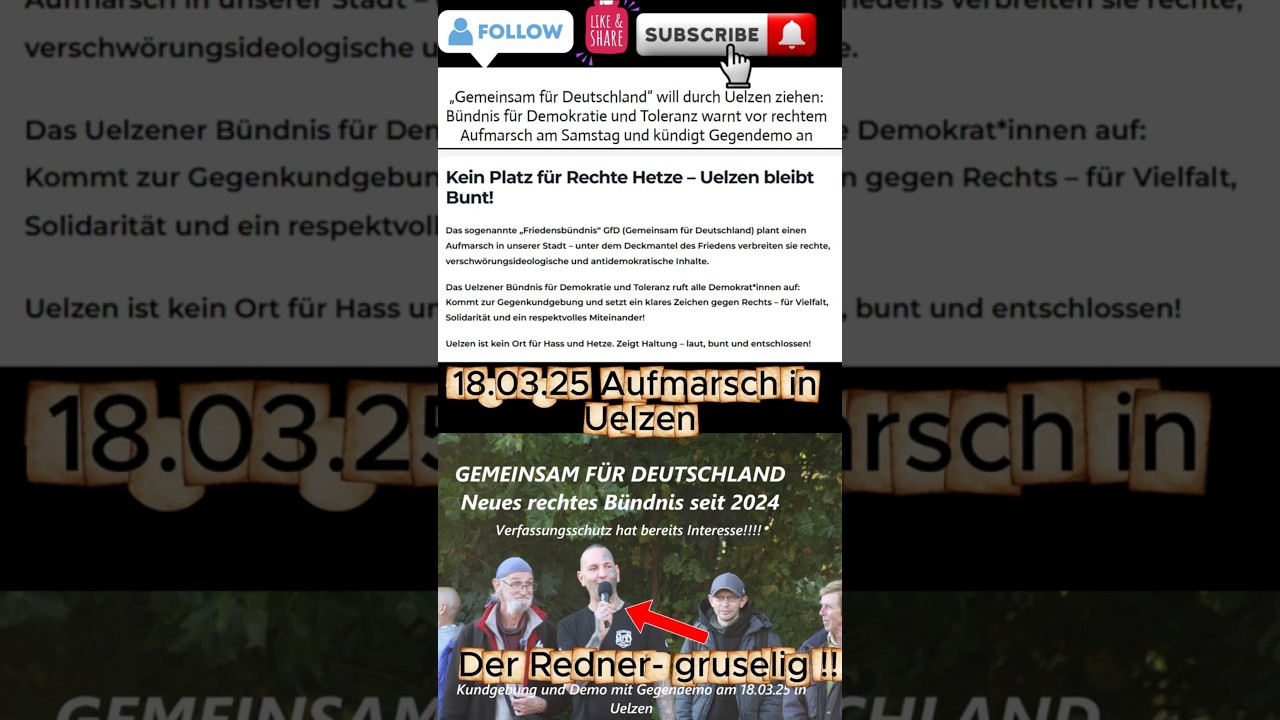 GfD Uelzen: Deutschlands peinlichste Demo 💩 &ndash; Gesichtstattoowahn trifft auf Realit&auml;tsverlust!