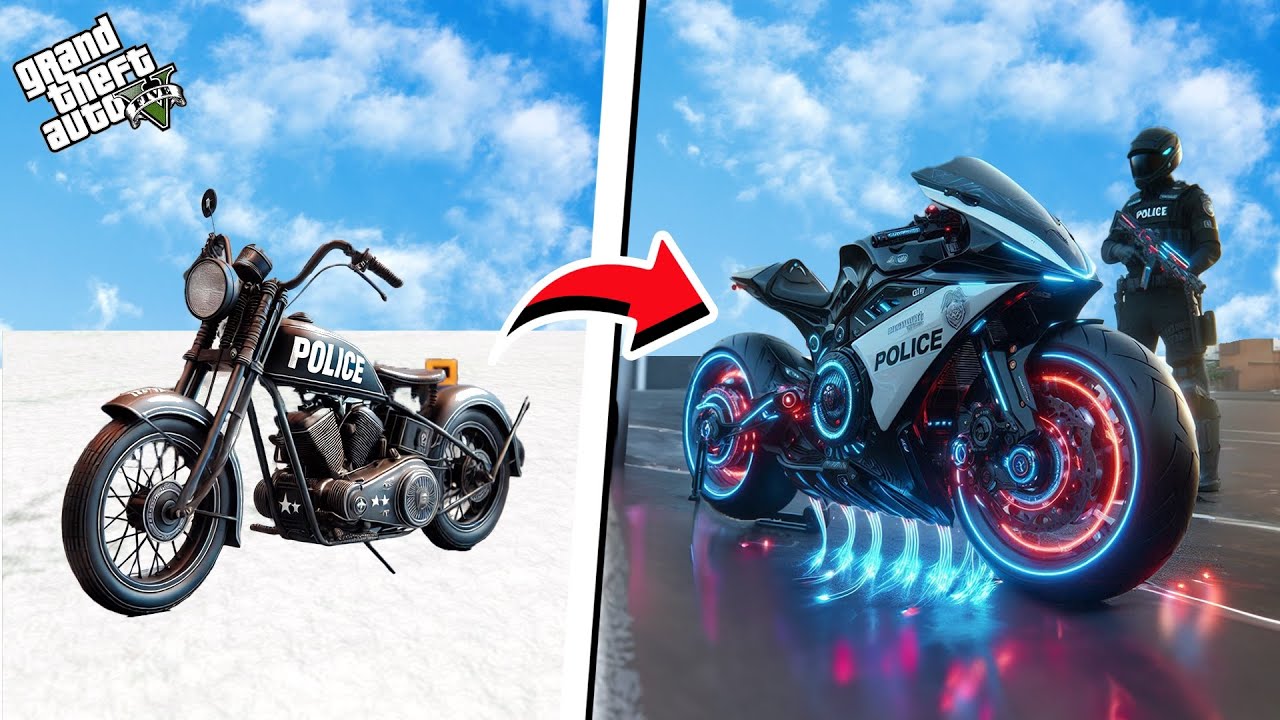 Upgrading Worst To God Police Bikes in GTA 5 || Upgrading Mods in GTA 5