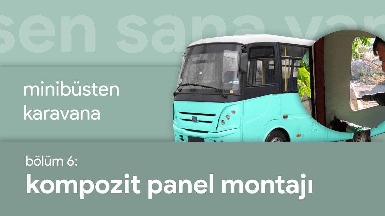 6 Sökülen Pencere Yerlerine Kompozit Panel Montajı - Minibüsten Karavana