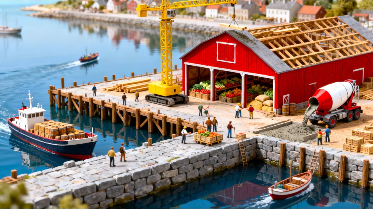 Miniature Construction: Building a Peaceful Miniature Harbor For Farm