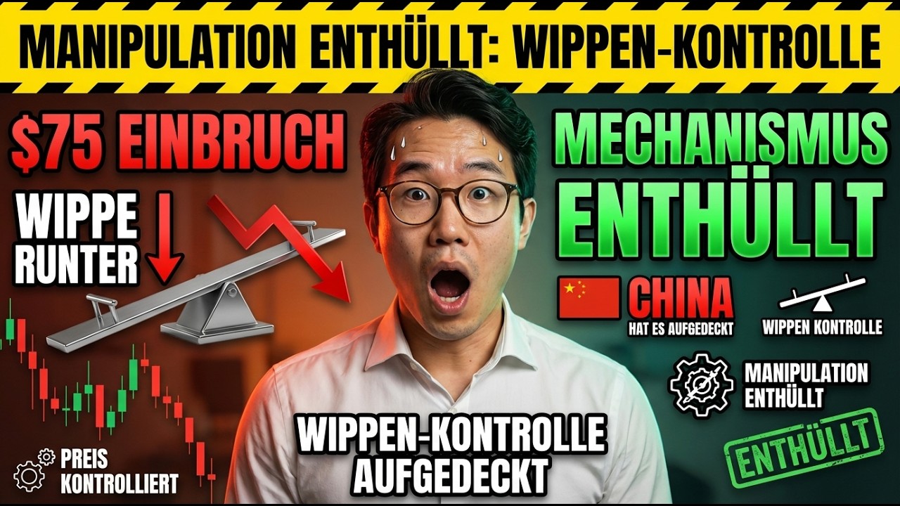SILBER CRASH AUF $75: Der Wippen Mechanismus, der den Silberpreis kontrolliert