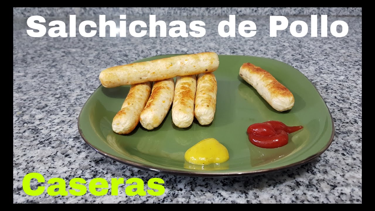 Como hacer salchichas 🌭 CASERAS de pollo😀