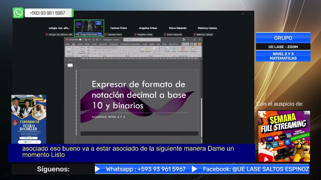 MATEMATICA NIVEL 2 Y 3 SEM 9 al 13 - FEB 2026