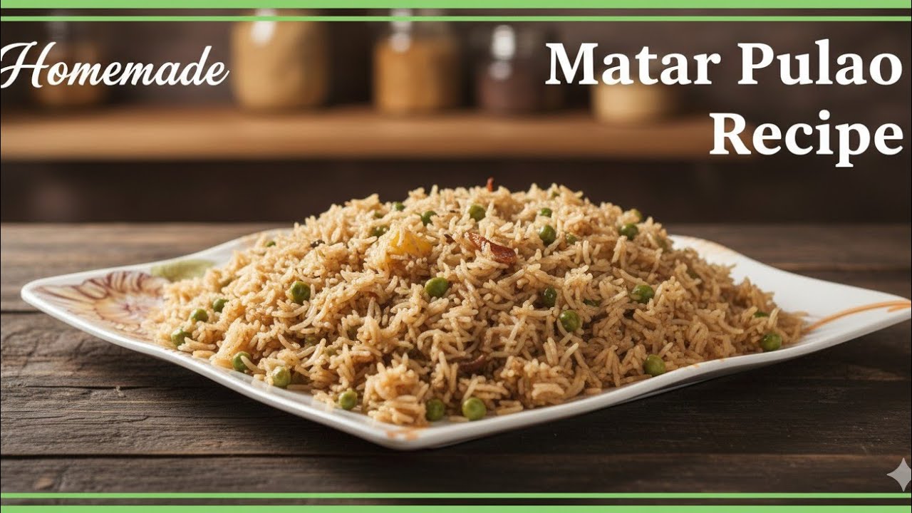 Mattar Pulao / Recipe By Delicious recipe's