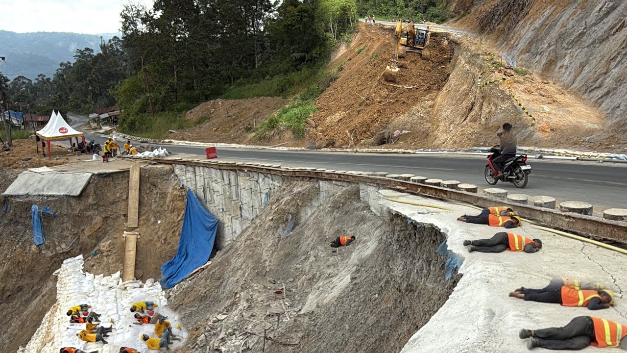 TERBARU‼️LOKASI INI AKAN DIBUAT PROYEK “DPT” ||SELESAIKAN RATUSAN GEOBAG PEKERJA PROYEK KELELAHAN 