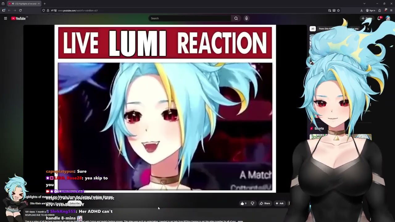 #luminusred on #Twitch | Lumi reacts to my highlights video