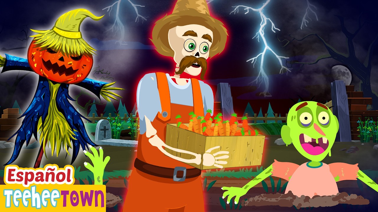 🧟El Viejo MacDonald | Canción de la Granja Espeluznante | Pueblo Teehee