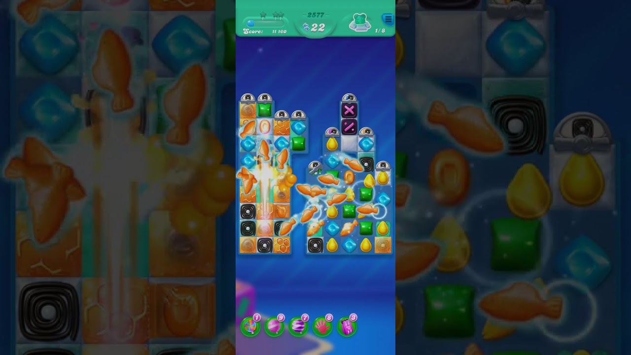 candy crush soda saga level 2577⭐⭐⭐