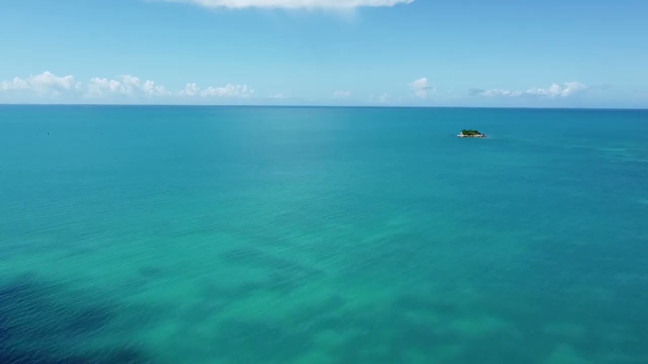 Drone trip to Great Sister island from Antigua Village Resort
