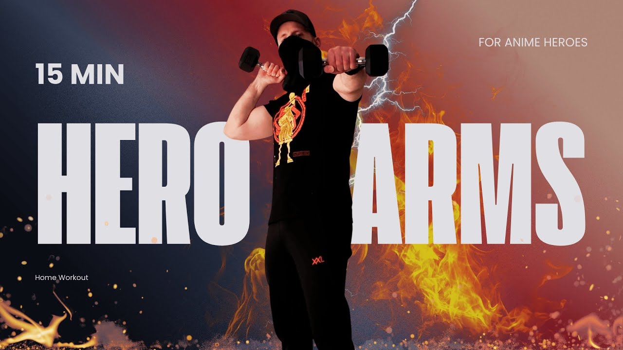15 Min Upper Body Arms Workout | Train Like an Anime Hero