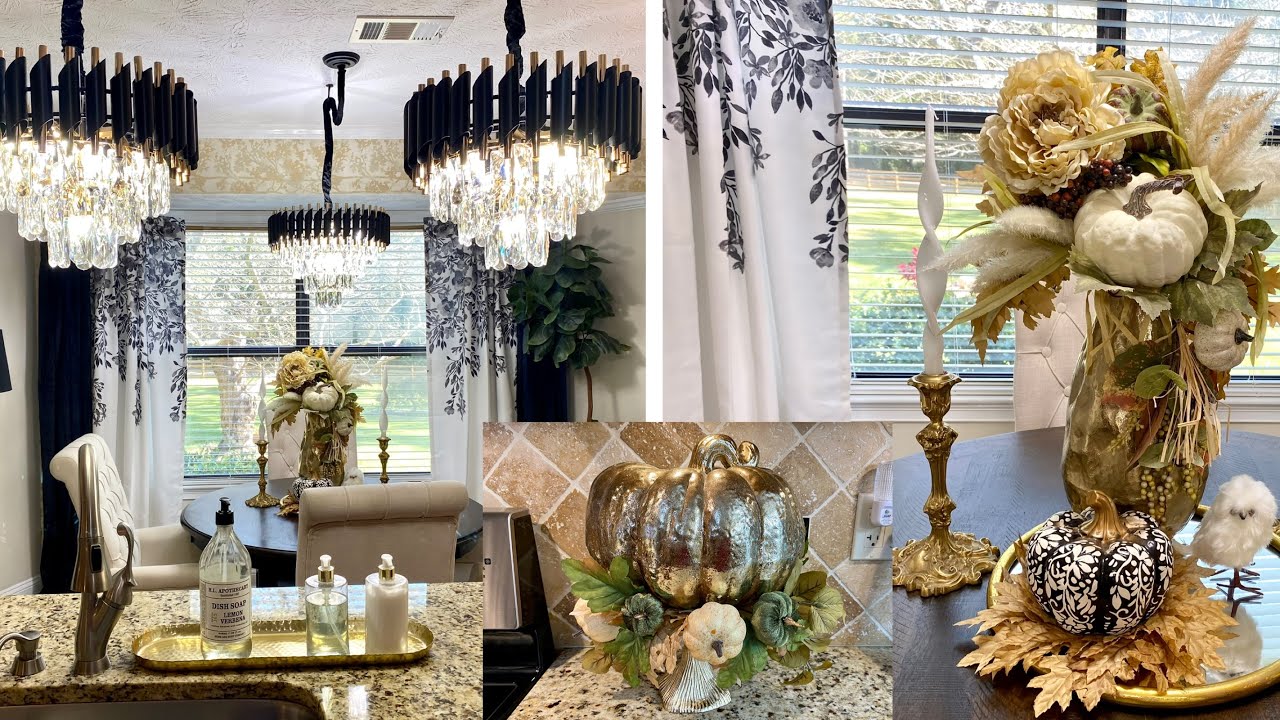 DECORATE WITH ME/3 AREAS IN MY KITCHEN FOR FALL (fall decorating)