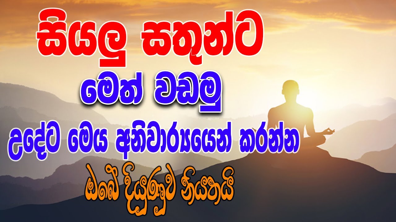 හැමදාම සියලු සතුන්ට මෙත්වඩා දවස අරබන්න | ඔබ බලන් ඉද්දී දියුණුවේ..| Meth wedima | Bawana |