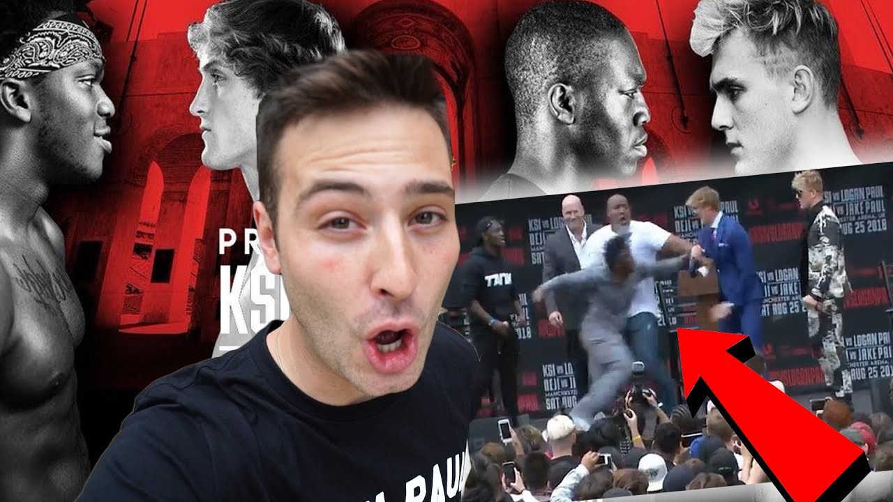 BEHIND THE SCENES OF THE LOGAN PAUL VS KSI PRESS CONFERENCE