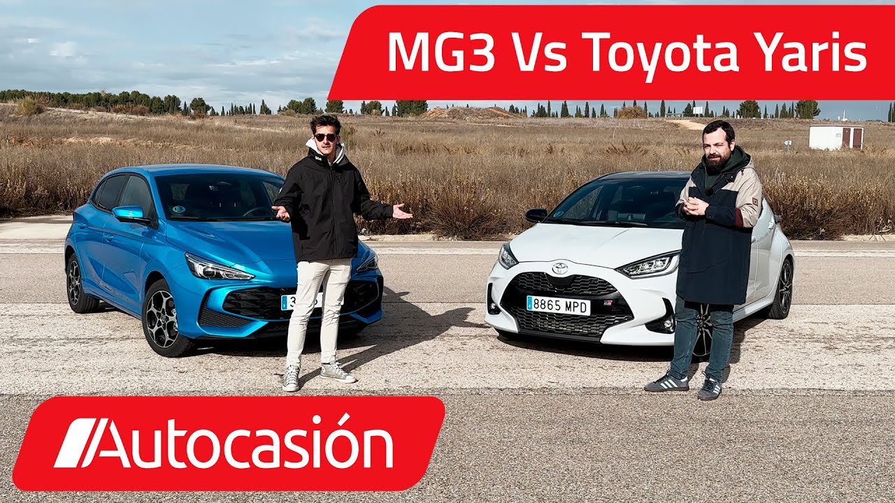 MG3 HYBRID vs. Toyota YARIS 130H ⚔️ COMPARATIVA HÍBRIDOS| / Review en español | #Autocasión
