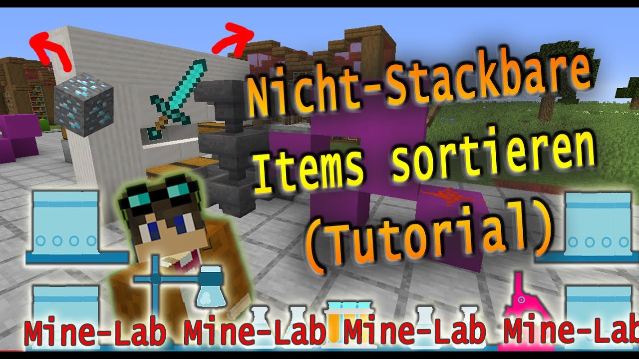 Nicht-Stapelbare Items aussortieren - Filter f&uuml;r non-stackable Items | Minecraft-Tutorial | Teil 1