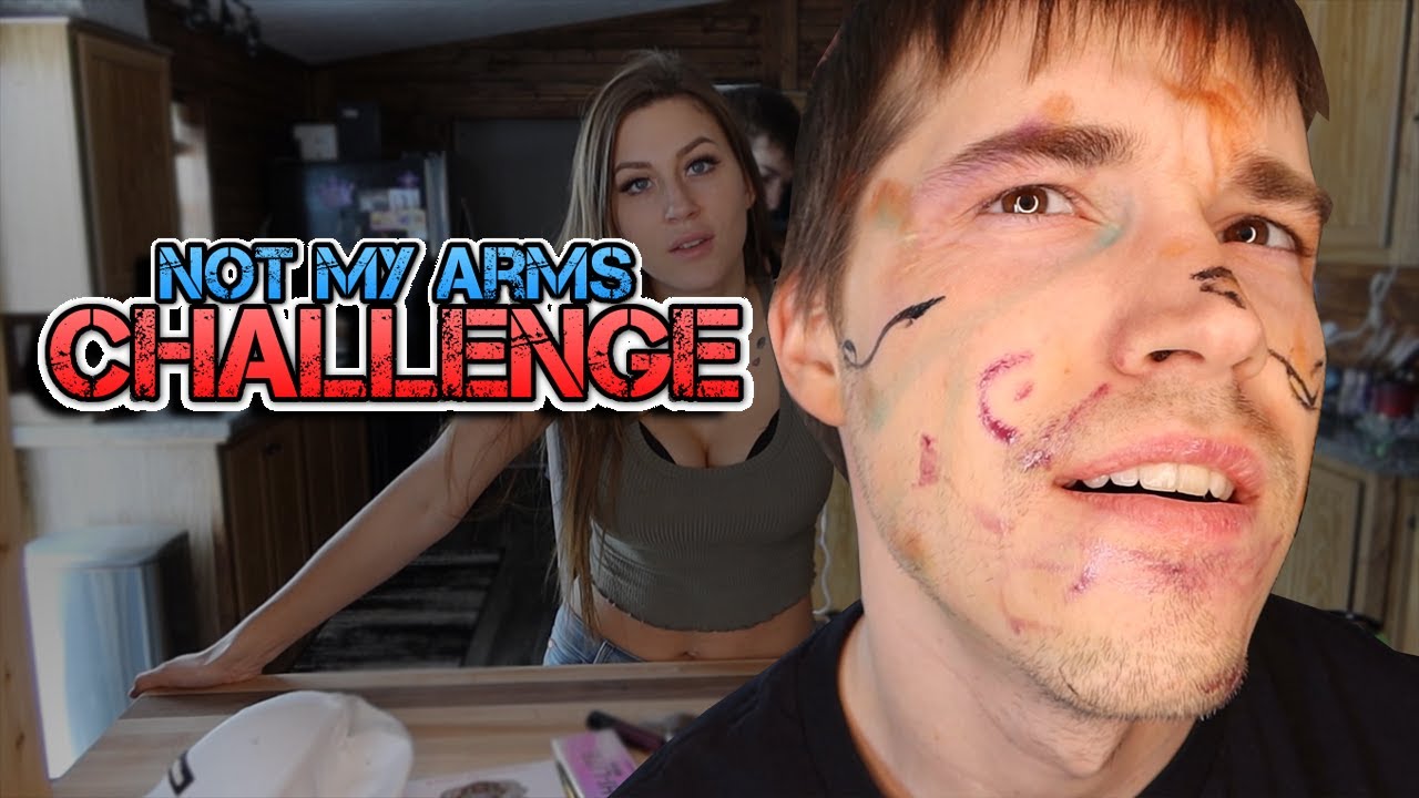 Not my Arms Challenge - Makeup on BF!