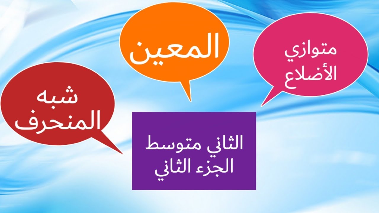 حل تمارين صفحة (20)/تدرب وحل التمرينات /متوازي الأضلاع والمعين وشبه المنحرف /الثاني متوسط