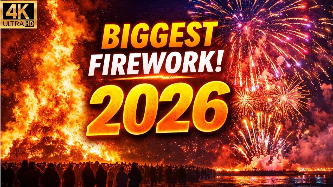 BIGGEST FIREWORK IN EUROPE 🔥 New Year’s Eve 2026 | Scheveningen Bonfire Tradition | The Hague