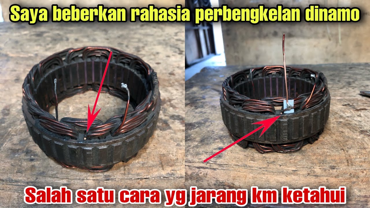 TRIK‼️CARA MENYAMBUNG KAWAT GULUNGAN ALTERNATOR YG PUTUS ✅💯