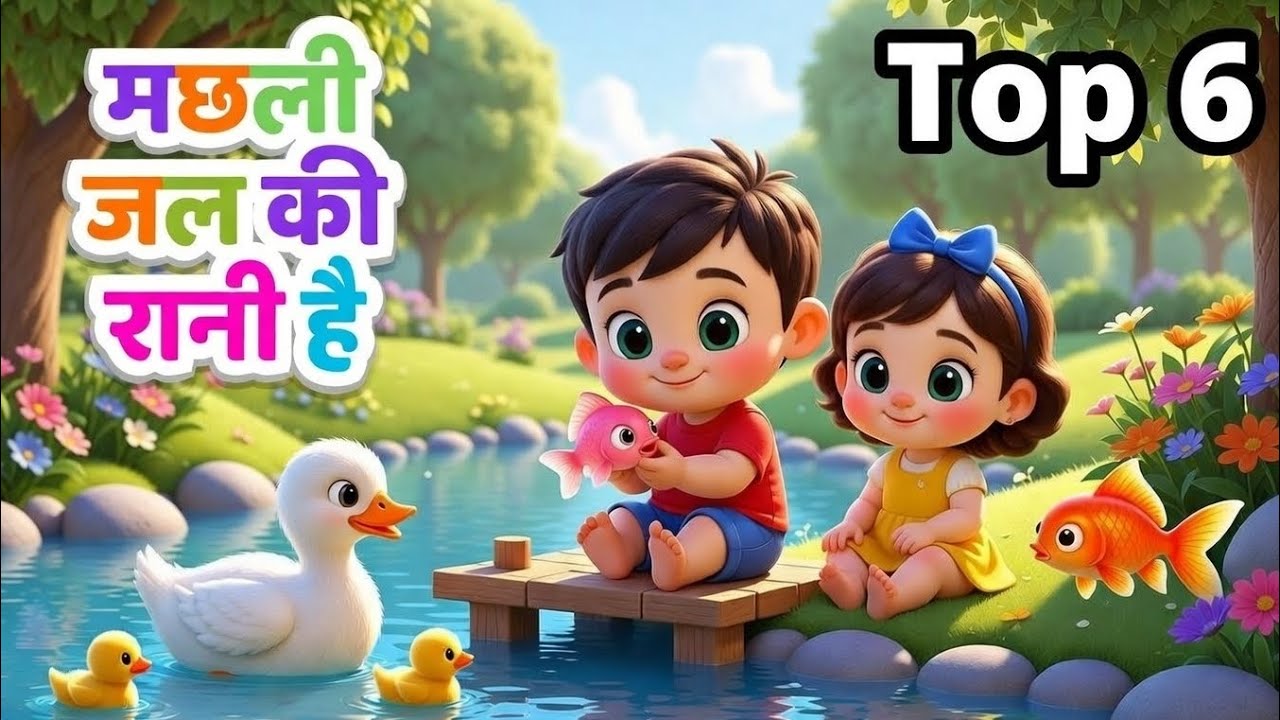 मछली जल की रानी है 🐟 | Hindi Rhymes for Kids | Famous Balgeet | Kids Learning Video babyrhymess07