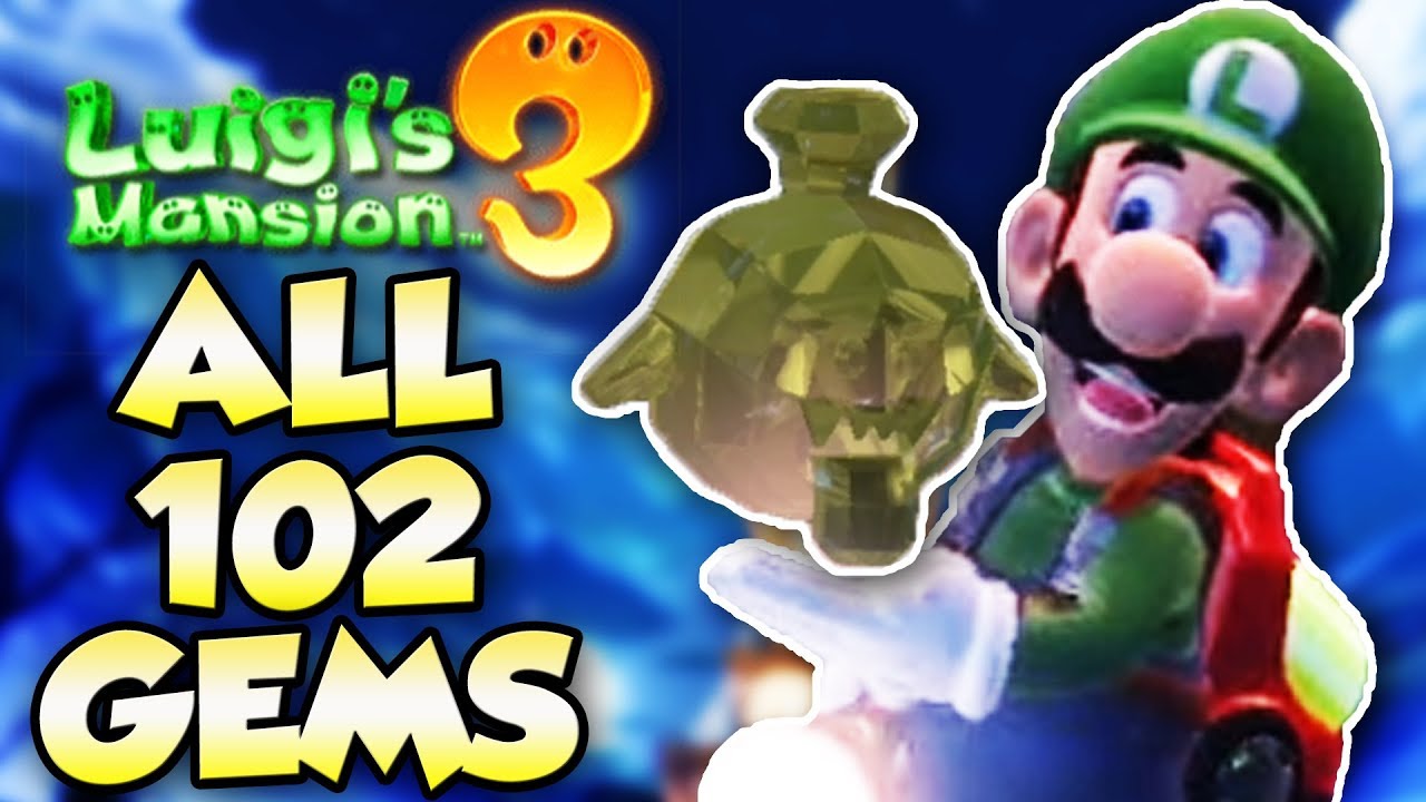 💎 ALL 102 SECRET GEMS In Luigi's Mansion 3 & Where To Find Them! | 100% GEM GUIDE 💎