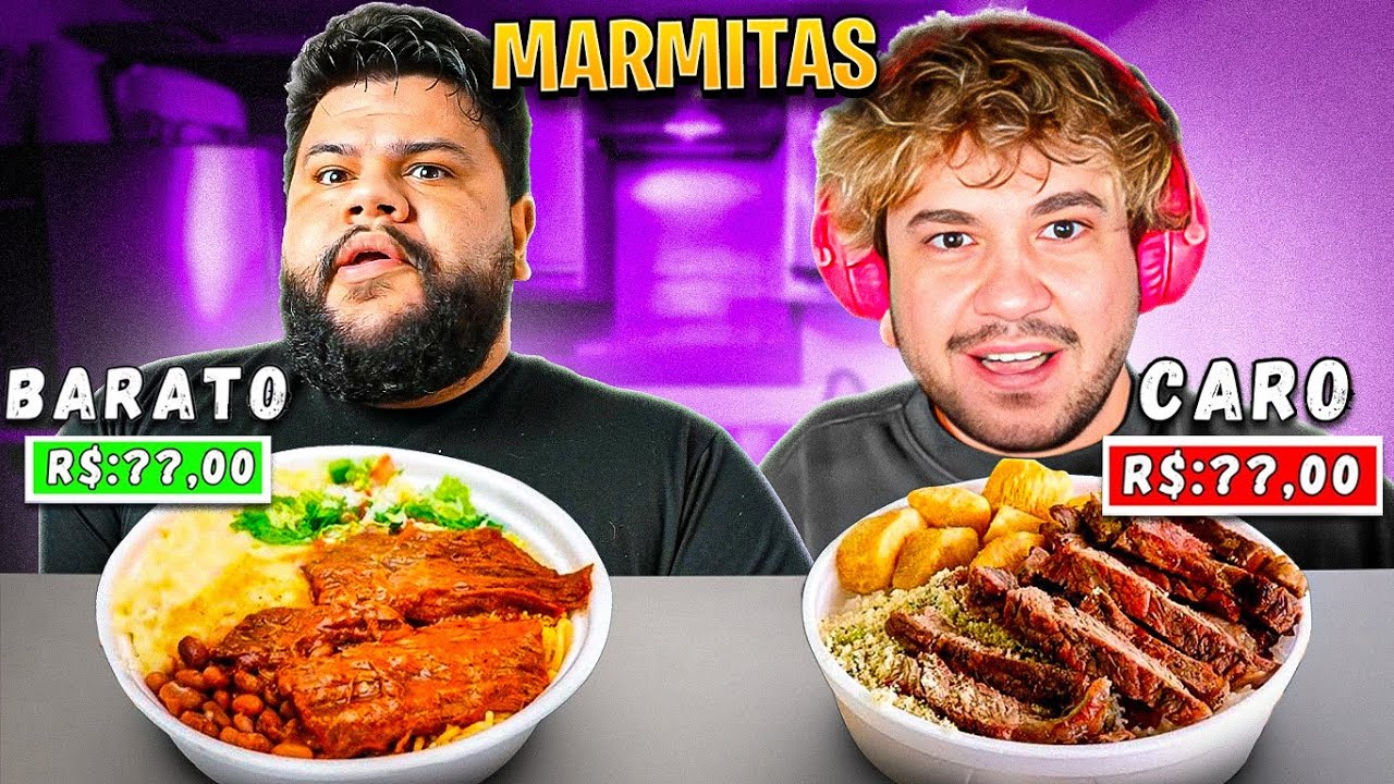 Avaliando a MARMITA MAIS CARA vs MAIS BARATA - React Thiago Quatroque