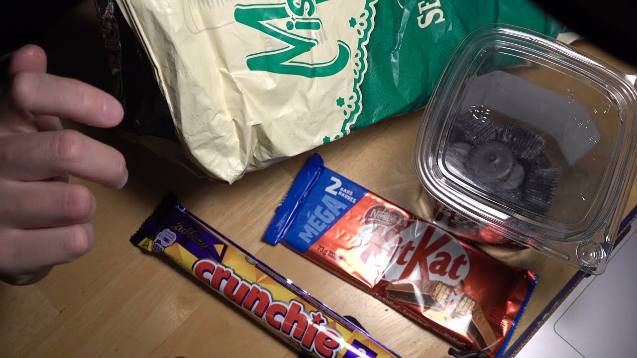 ASMR - SALT AND VINEGAR CHIPS AND CHOCOLATES EATING SOUNDS