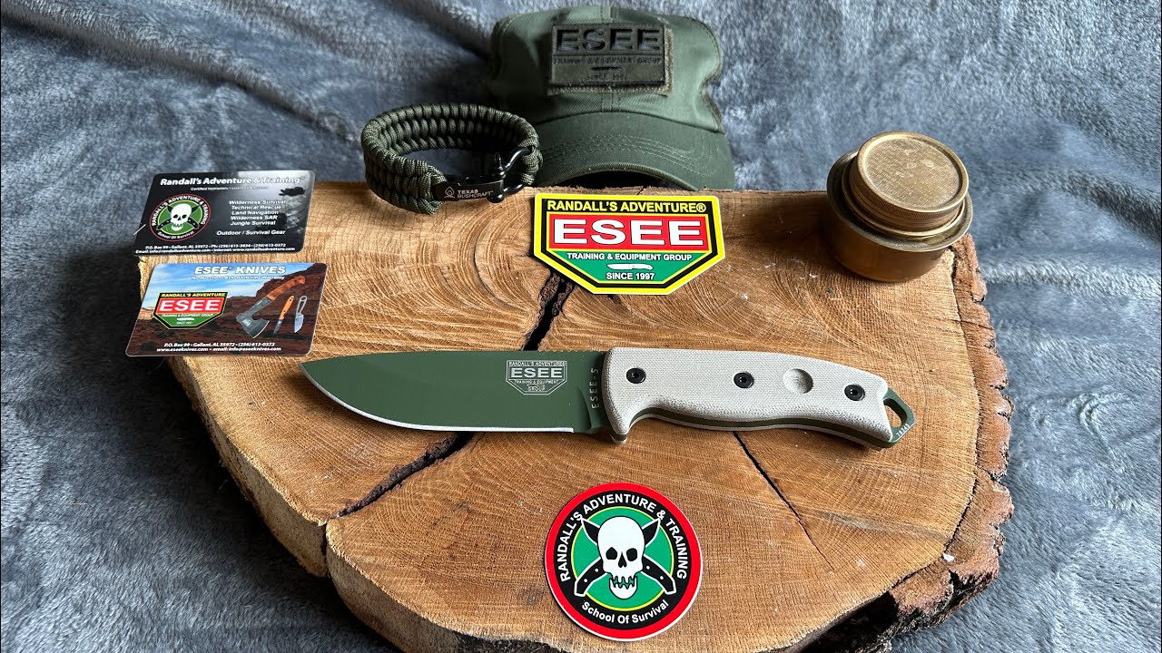 ESEE 5 Knife. (OD Green)