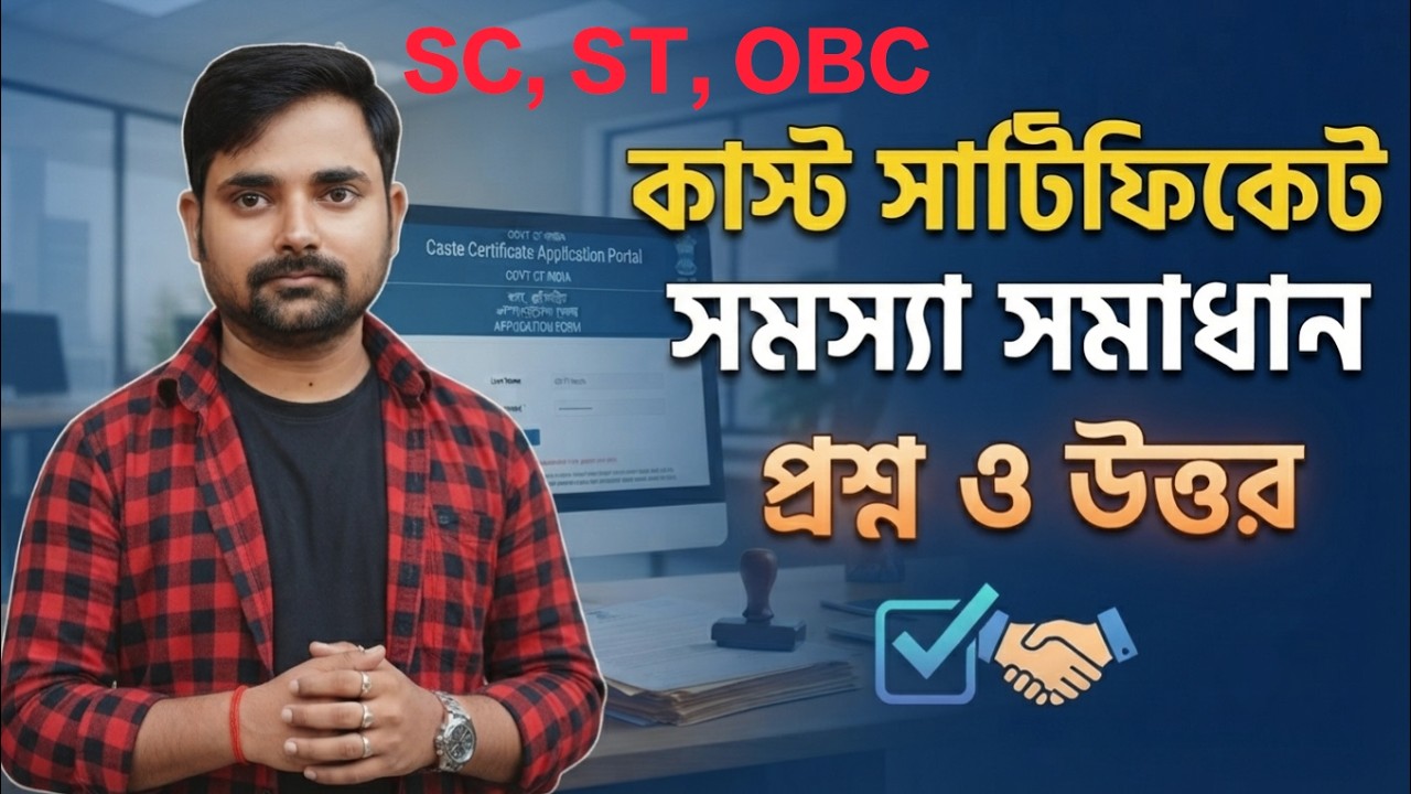 🔥WB Caste Certificate Verification🔥 || SC/ST/OBC Certificate Reverification Process Question Answer