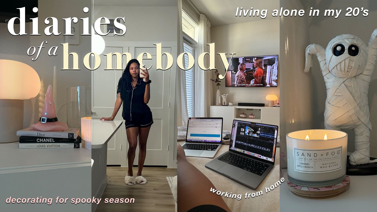 LIVING ALONE DIARIES ☁️ | in my homebody era + enjoying my rent + apartment updates + wfh + more