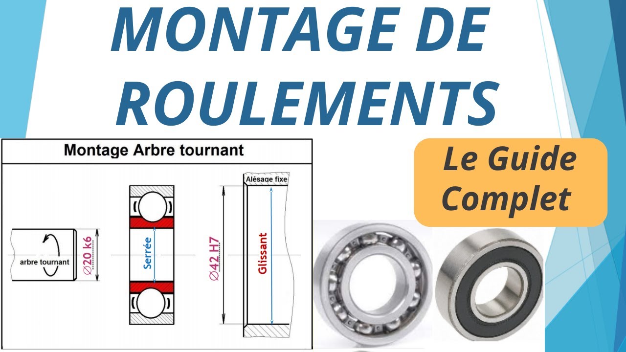 Tutoriel Montage de 🔥 Roulements pour Lycéens et Étudiants: ARBRE TOURNANT