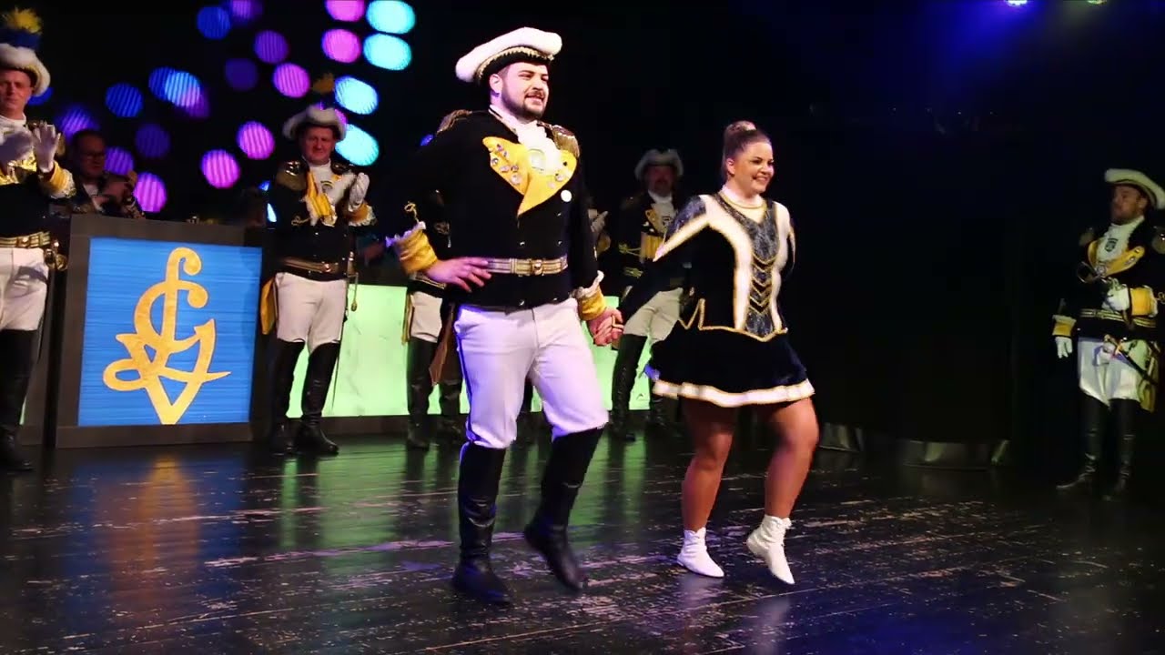 Funkenmariechen Emmelie und Tanzmajor Anthony 2026 LCV Blaue Funker