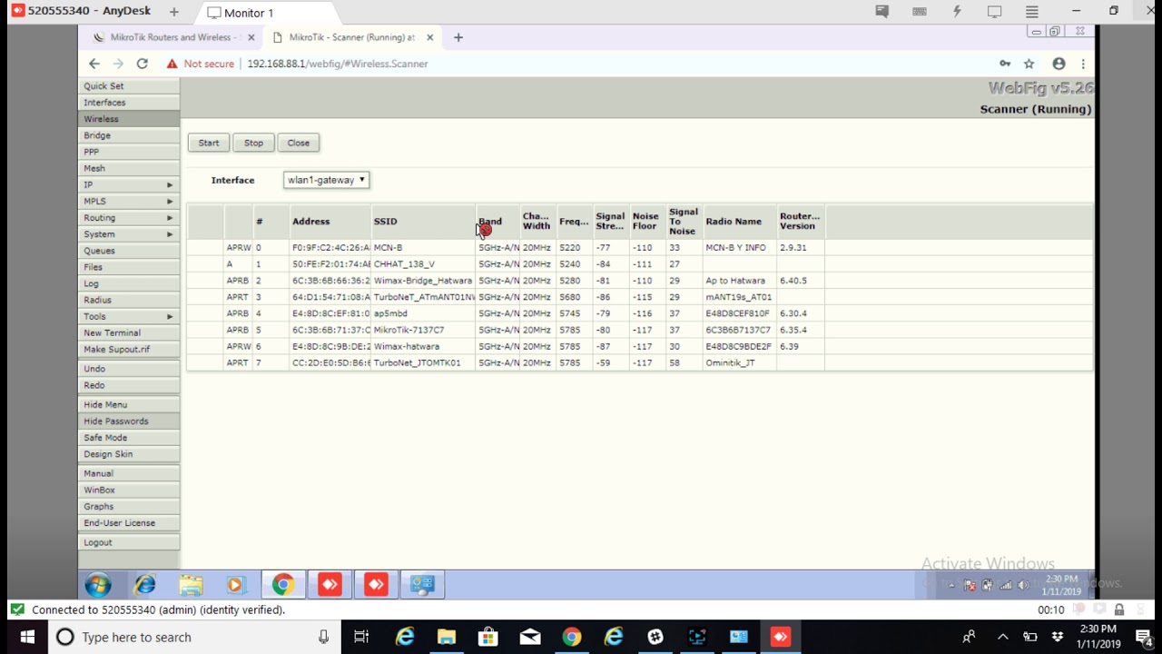 Mikrotik SXT Configuration On Browser