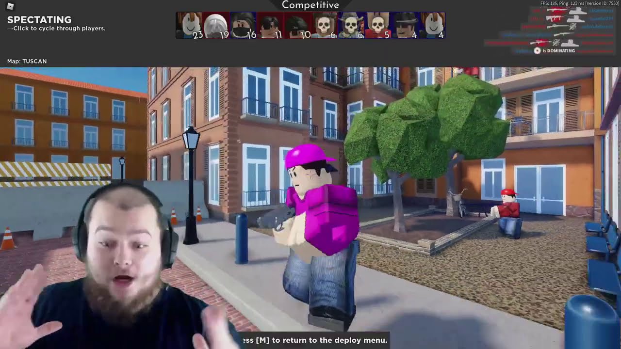 This Hacker Had PURPLE TEAM.. (Roblox Arsenal)