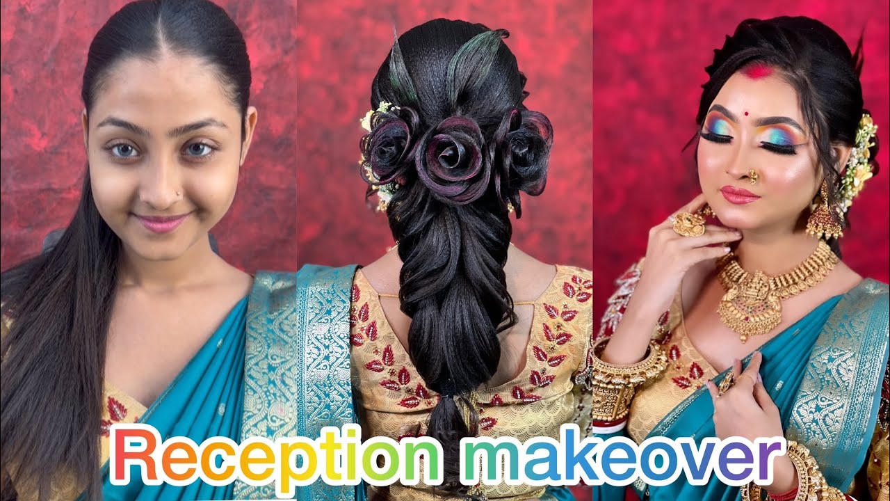Step By Step Reception Bridal Tutorial || Brazilian Products // #brazilian #receptionmakeup #makeup
