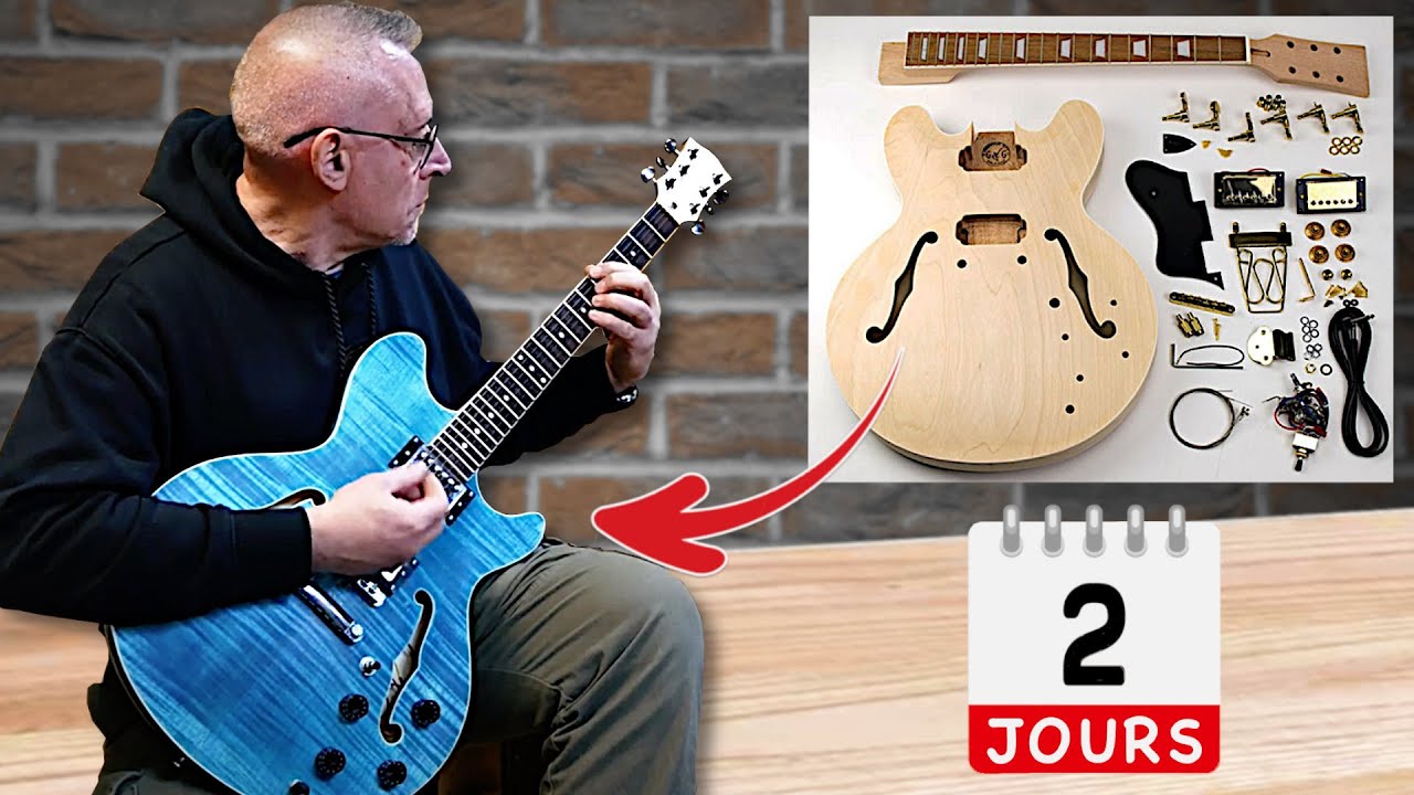 Une Guitare en kit pour les Pros ? Stage KIT Guitare type ES335 - TUTO Complet