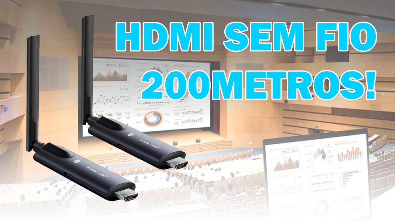 HDMI Sem Fio 200m - TX e RX, testes.