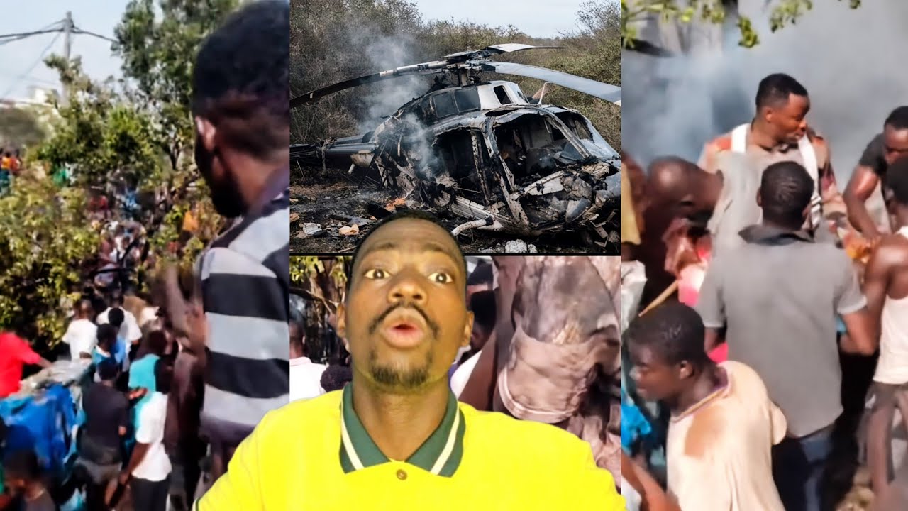 Just In: 3 people d3ad as Helicopter crashes in Tema Community One 