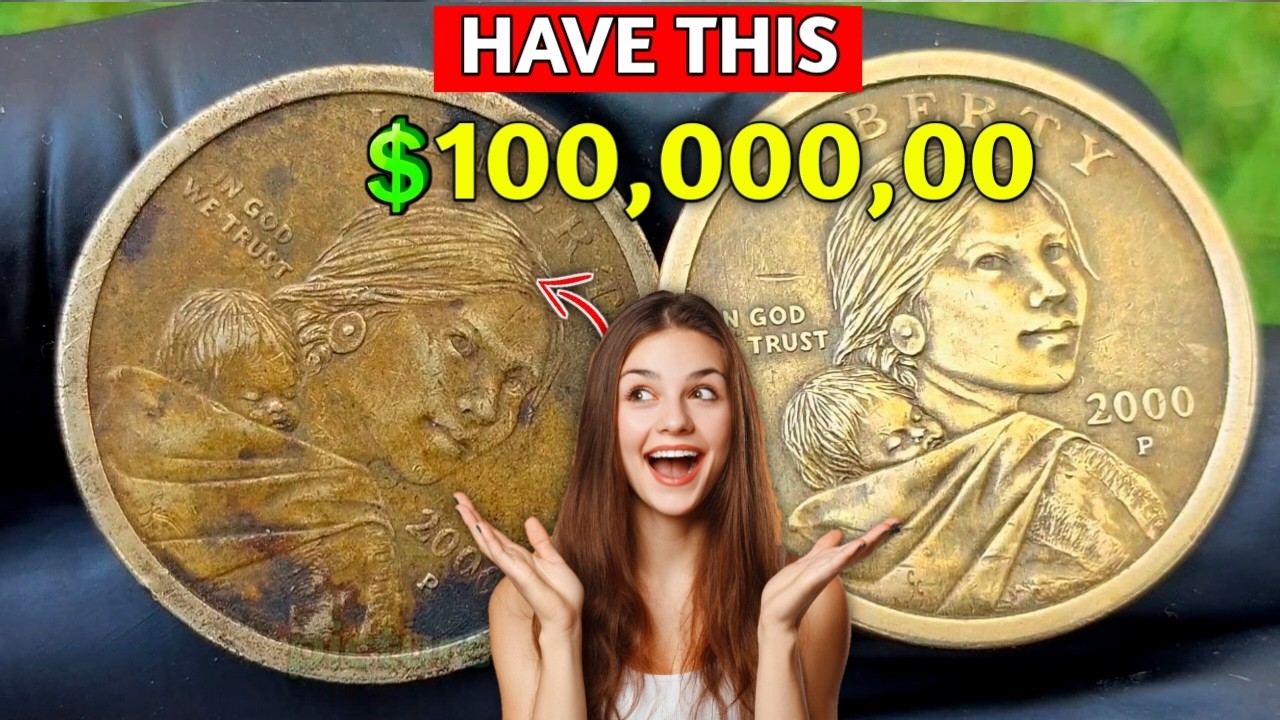 Most RARE 2000 P Sacagawea Dollar Coin Value 💰 Worth Up to $200,000? Check Your Coins Now!
