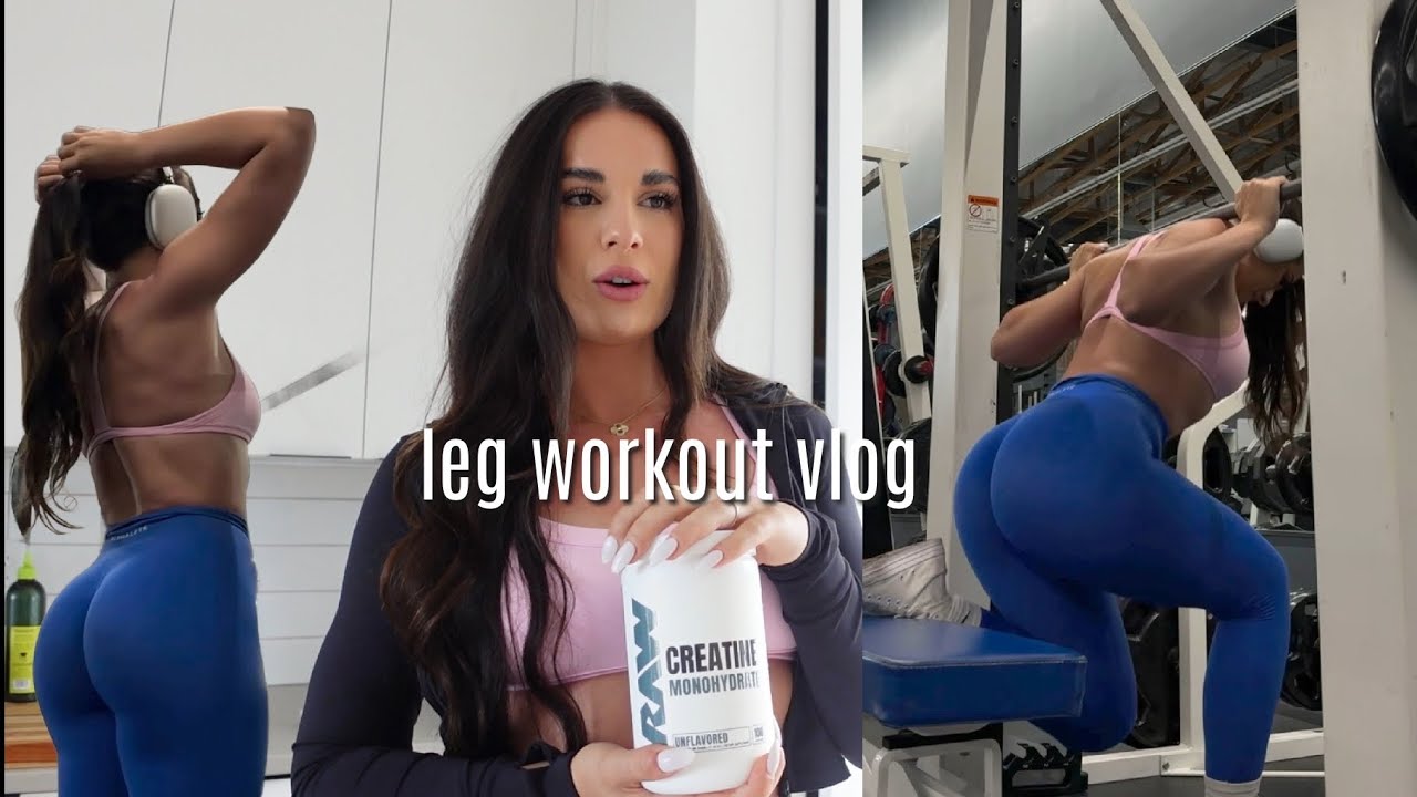 gym vlog || glute workout & supplement chats